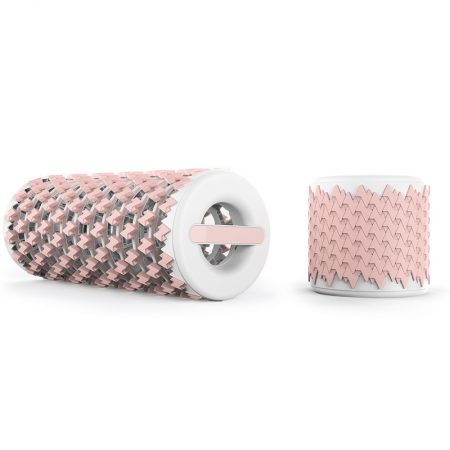 Portable Muscle Relaxer Massage Collapsible Foam Roller Pink